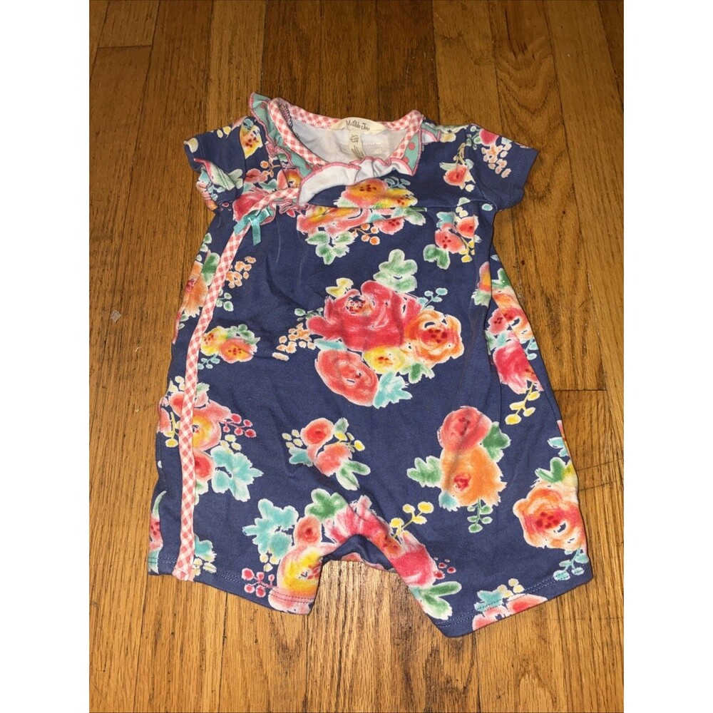 Matilda Jane Toddler girls Blue Floral Romper Size 18-24 Months